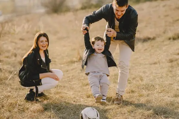 Family playing together